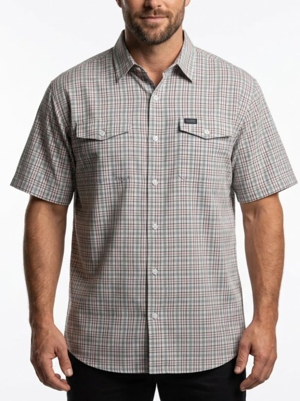 AFTCO Men's Atomic SS Short Sleeve Woven Vented Fishing Shirt Sz XXL Outdoors